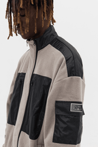 Empty Reference Gray Sherpa Fleece Jacket