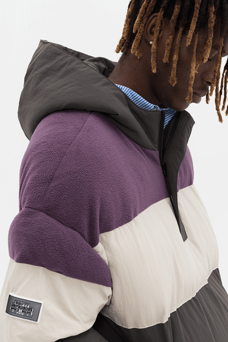 Empty Reference Colorblock Down Jacket