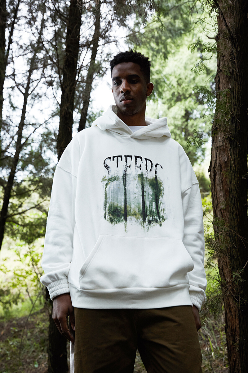 STEEPC Forest Logo Loose Hoodie