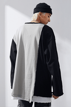 CZ Irregular Stitched L/S Tee