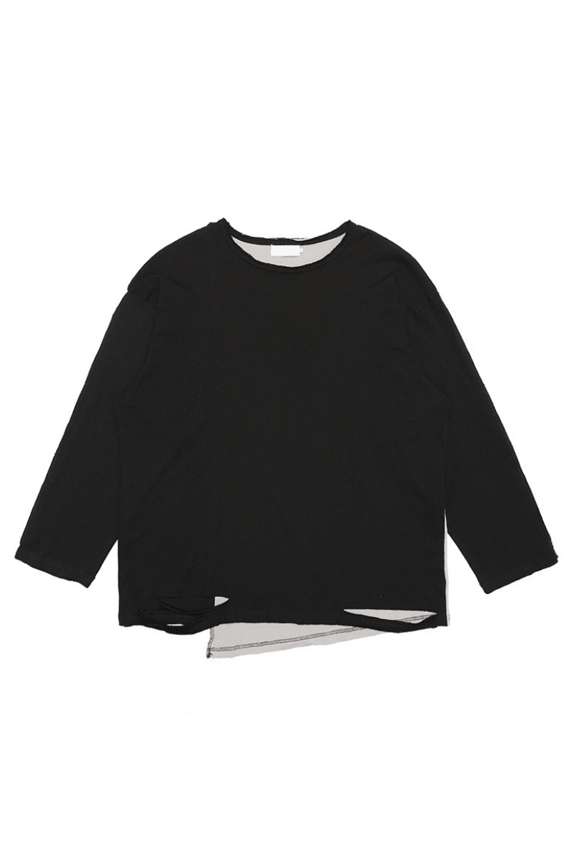 CZ Irregular Stitched L/S Tee