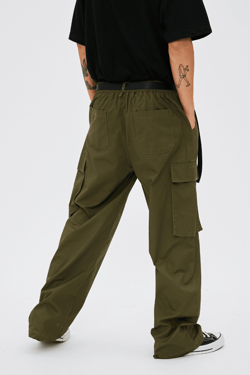 CZ Green Straight Belt Cargos