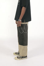 Empty Reference Corduroy Stitching Trousers