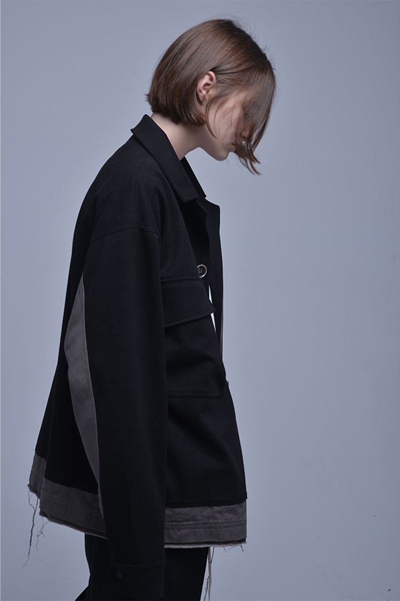 THINGY Black Woolen Jacket