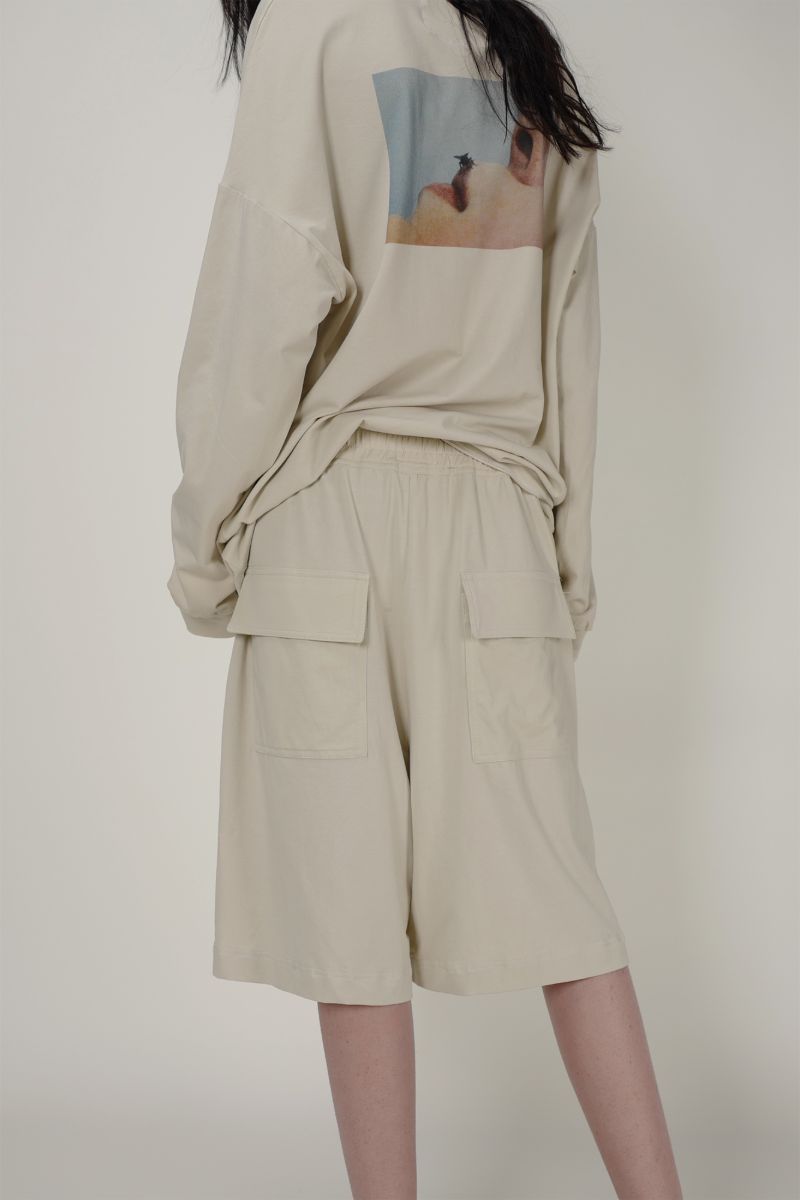 Unknown World Slate Gray Oversized Shorts
