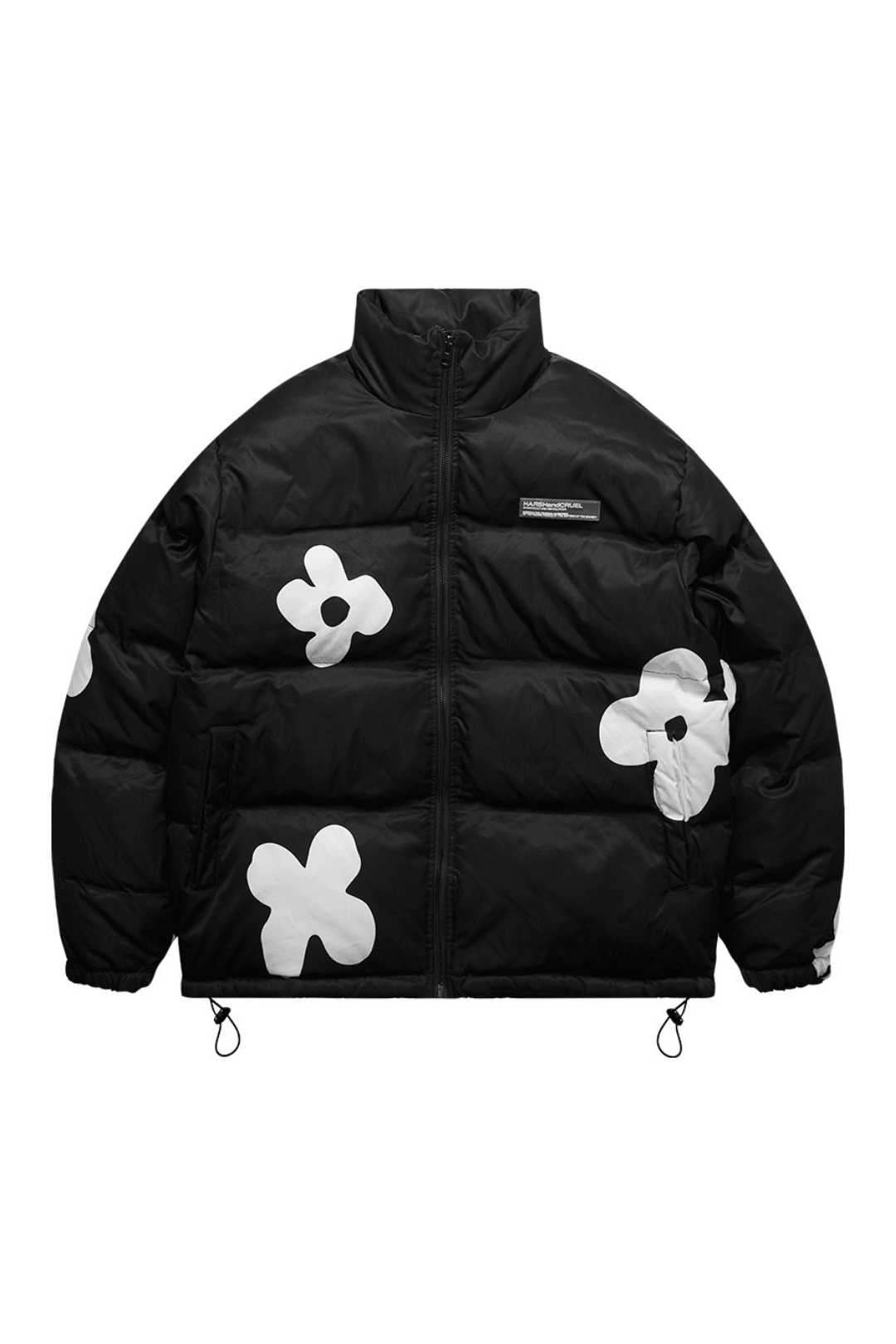 Handpainted Flowers Down Jacket - EU Only