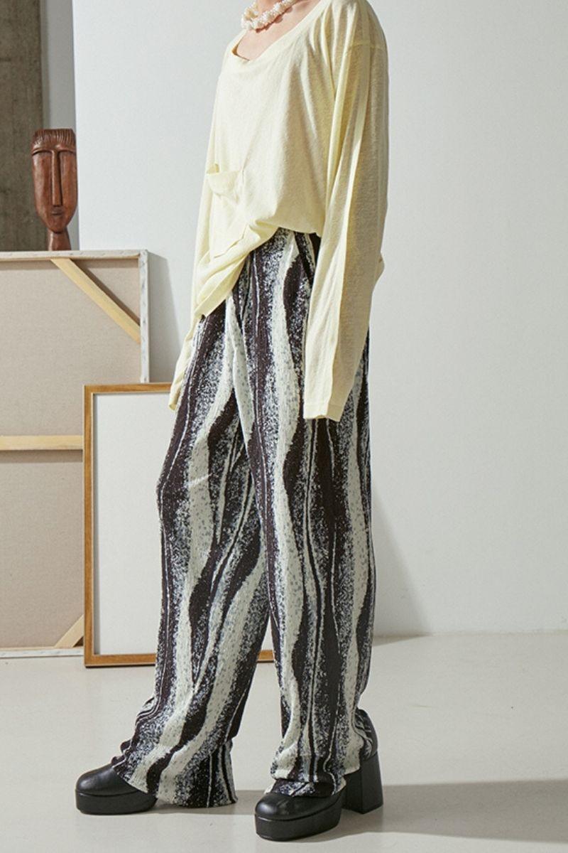 Mix7 Abstract Loose Trousers