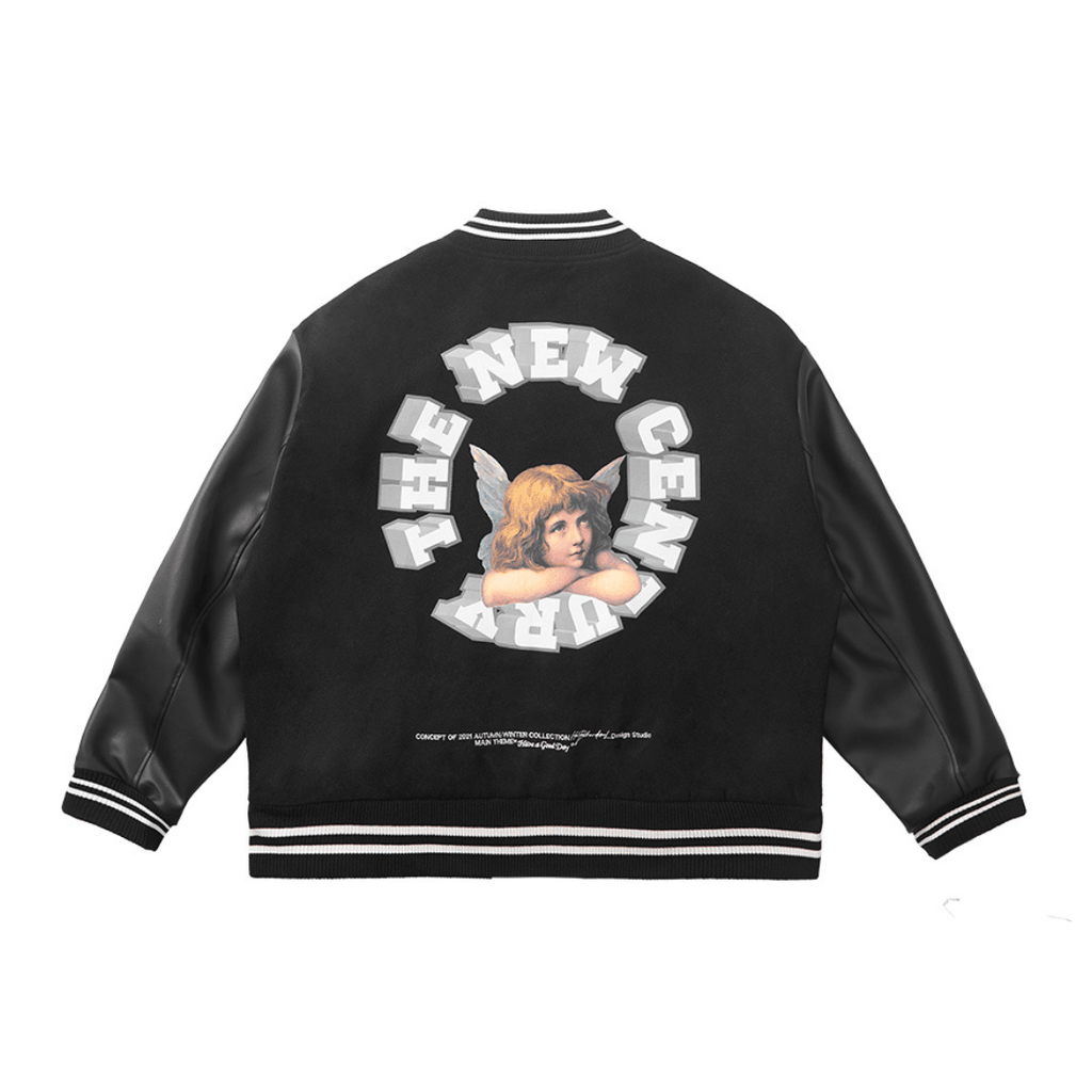 H/C 3D Angel Ring Varsity Jacket - UK Only