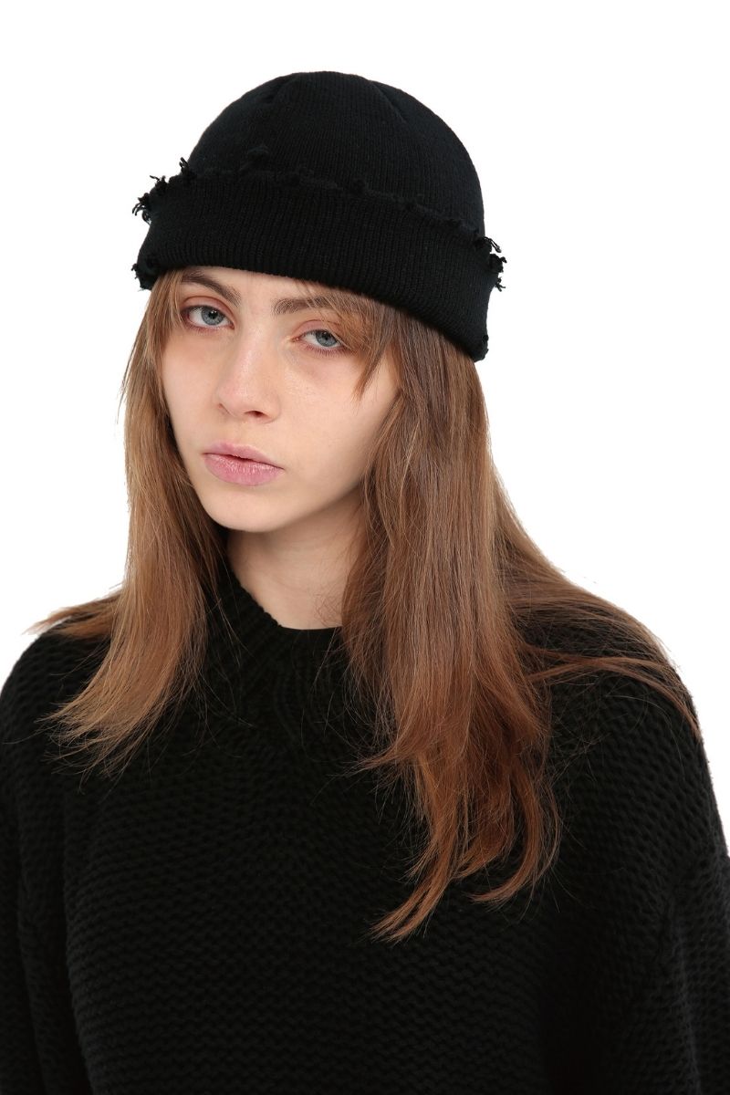 Unknown World Knitted Distressed Hat