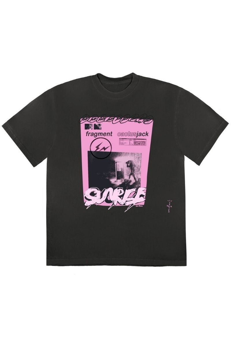 Travis Scott Cactus Jack For Fragment Pink Sunrise T-shirt