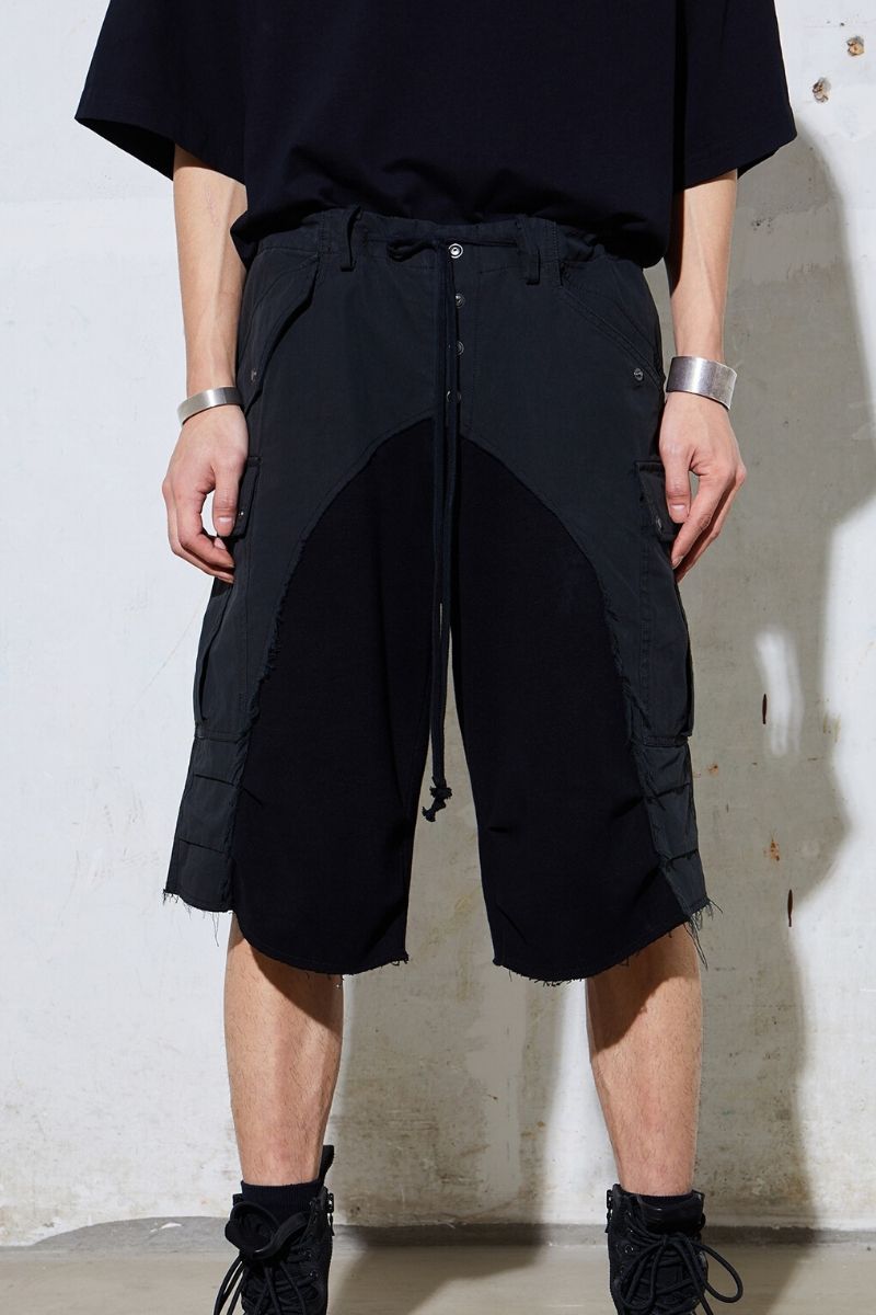 Unknown World Raw Stitched Shorts
