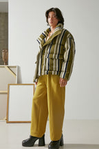 Mix7 Striped Down Jacket