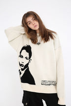Unknown World Portrait Loose Sweater