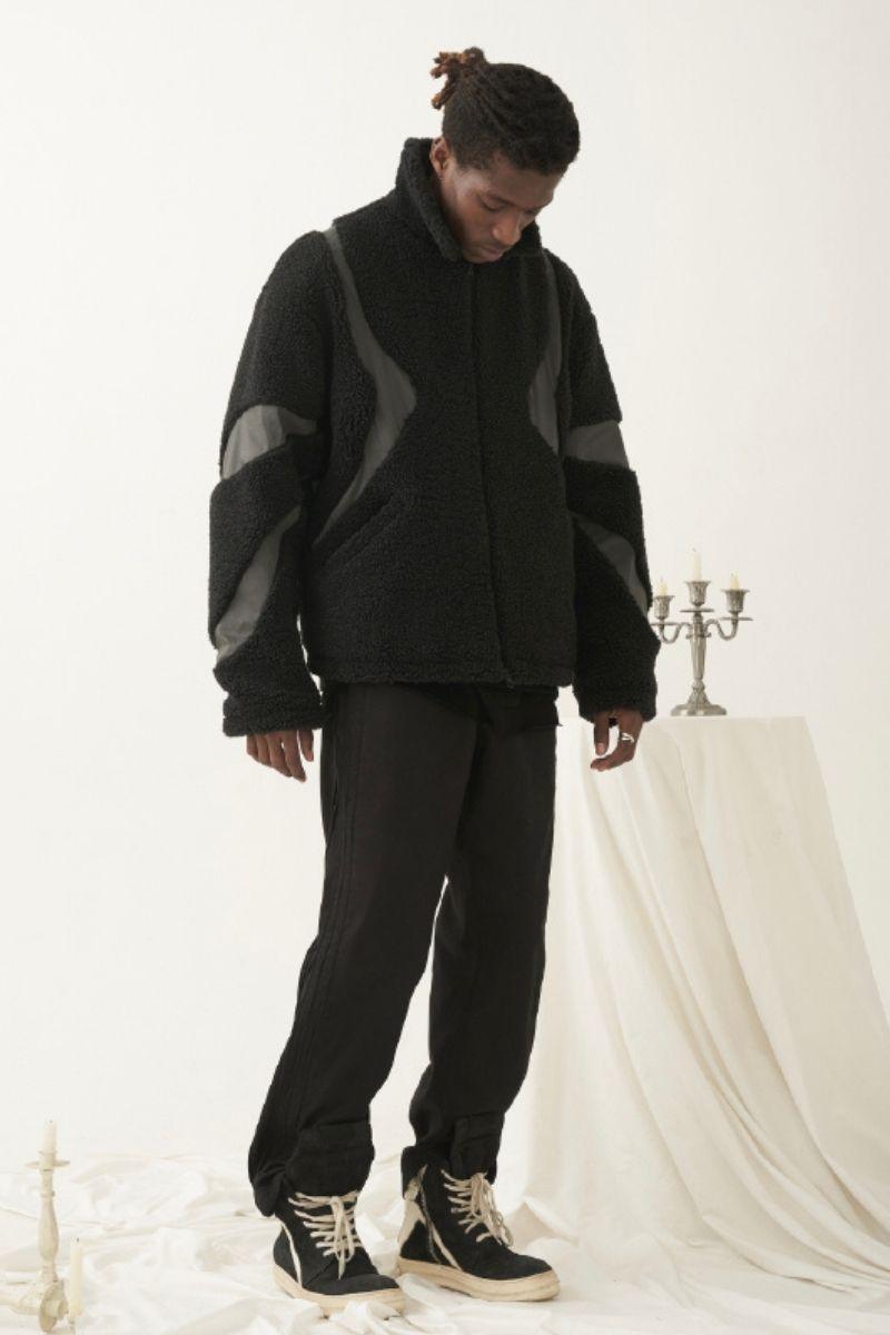 Empty Reference Stitched Sherpa Jacket