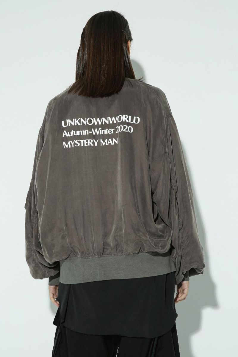 Unknown World Washed Staff Bomber Jacket