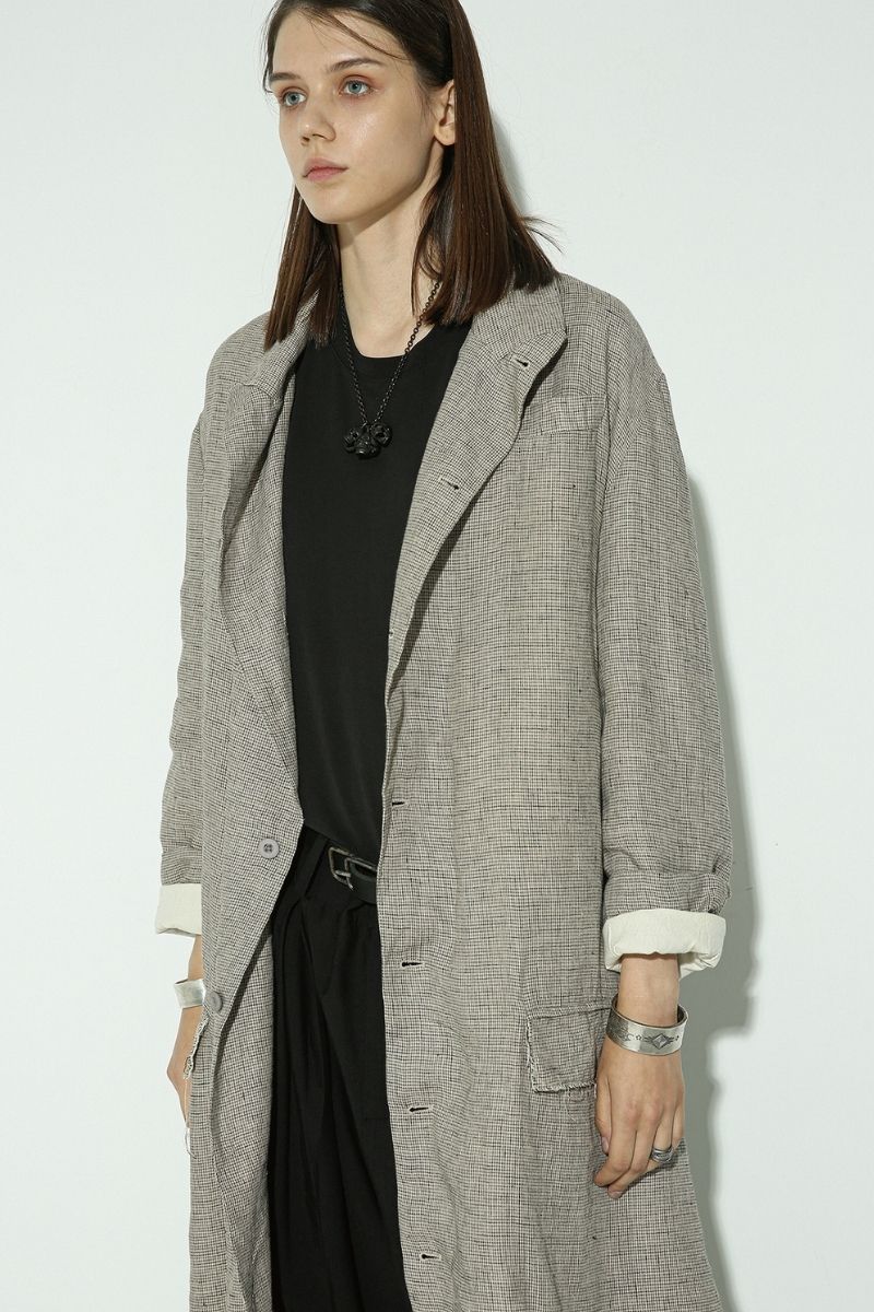 Unknown World Plaid Distressed Coat