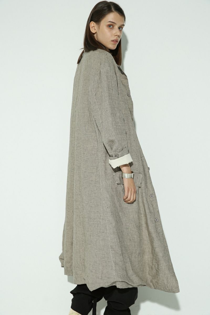 Unknown World Plaid Distressed Coat