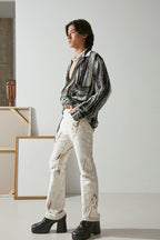 Mix7 Abstract Loose Cuban Shirt