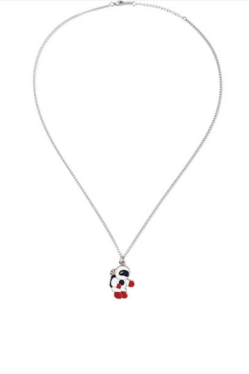 CZ Astronaut Necklace