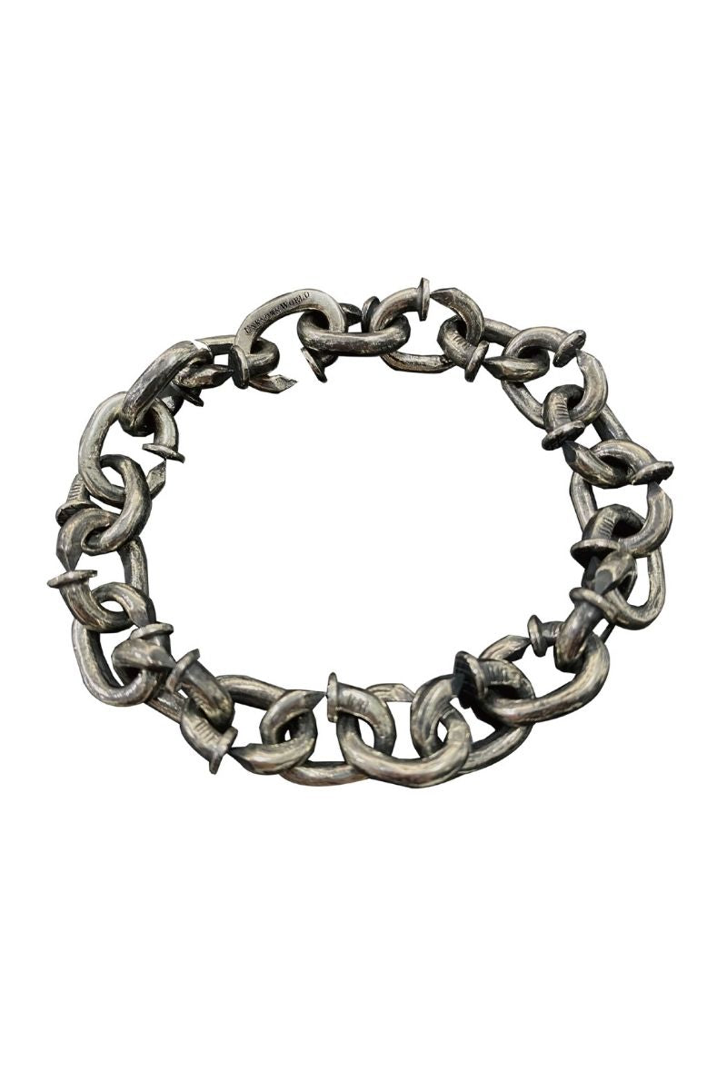 Unknown World Silver Nails Bracelet