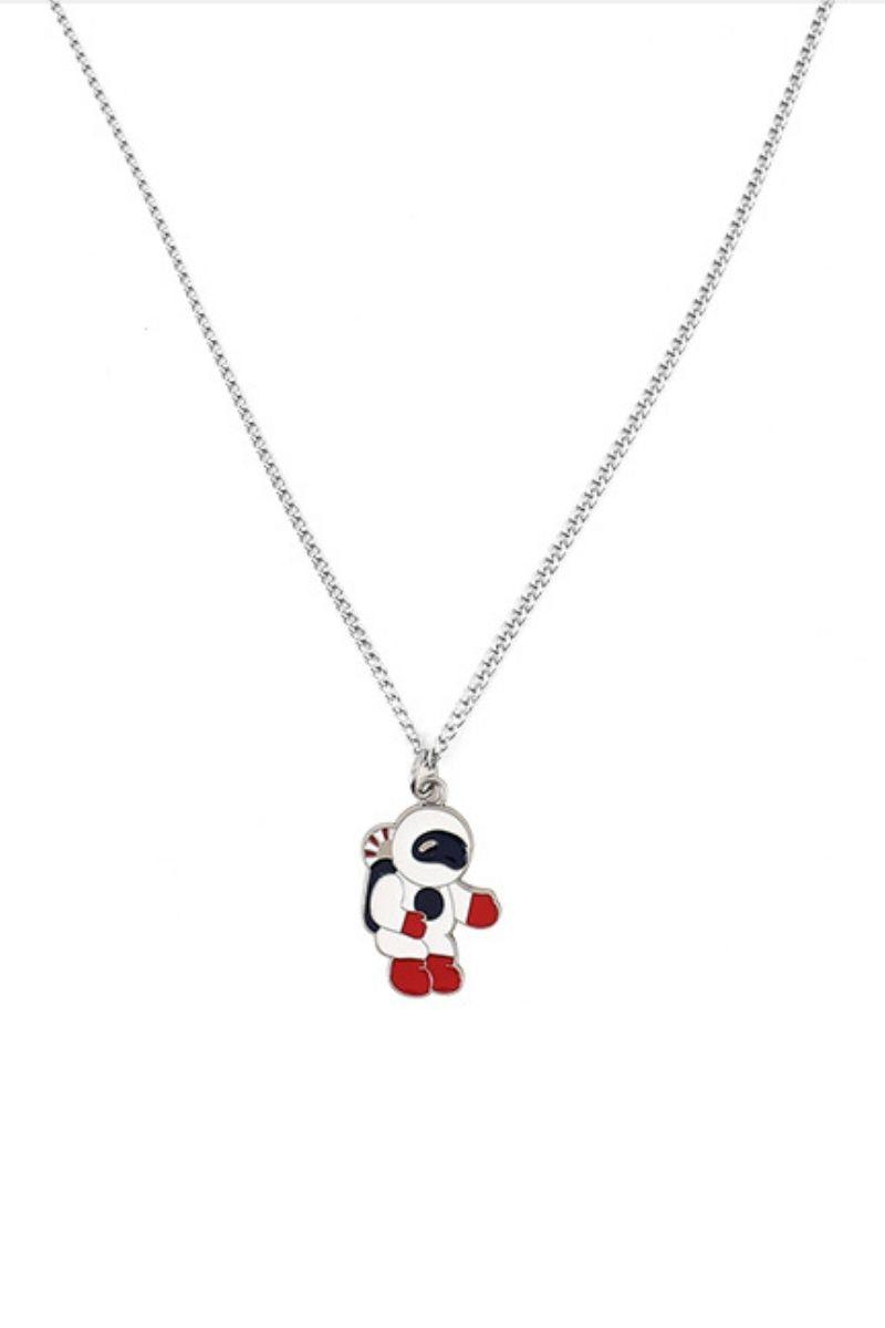 CZ Astronaut Necklace