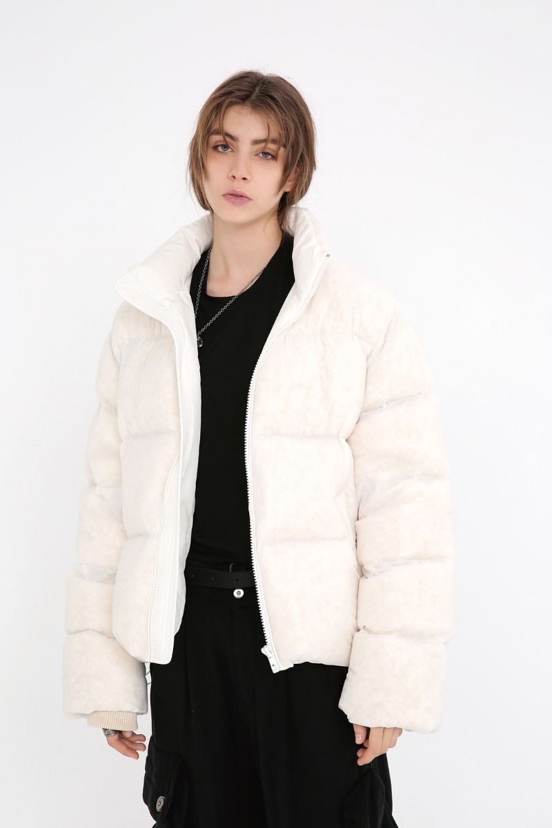 Unknown World White Down Jacket