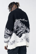 H/C Mountain Negative Knit Turtleneck - UK Only