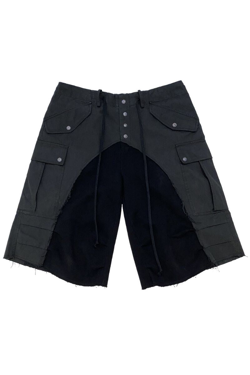 Unknown World Raw Stitched Shorts