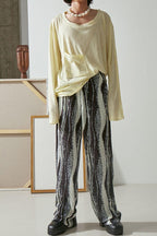 Mix7 Abstract Loose Trousers