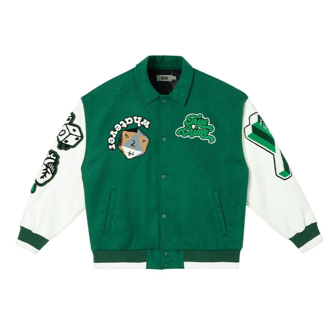 F2CE Embroidered Wool Varsity Jacket
