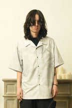 Empty Reference Earth Texture Cuban Shirt