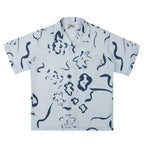 Empty Reference Hand-Painted Flowers Cuban Shirt