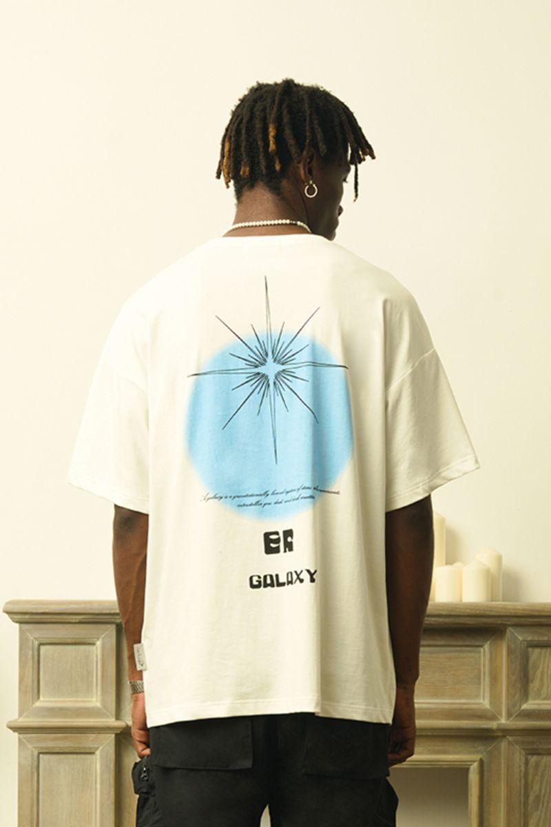 Empty Reference Galaxy White Star Tee