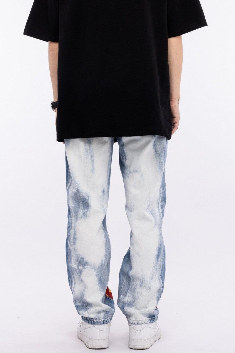 CZ Flame Ripped Washed Jeans
