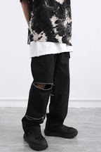 CZ Pure Black Patchwork Cargos