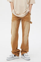CZ Washed Ocher Tooling Jeans