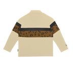 Empty Reference Striped Stitched Long Sleeves Polo