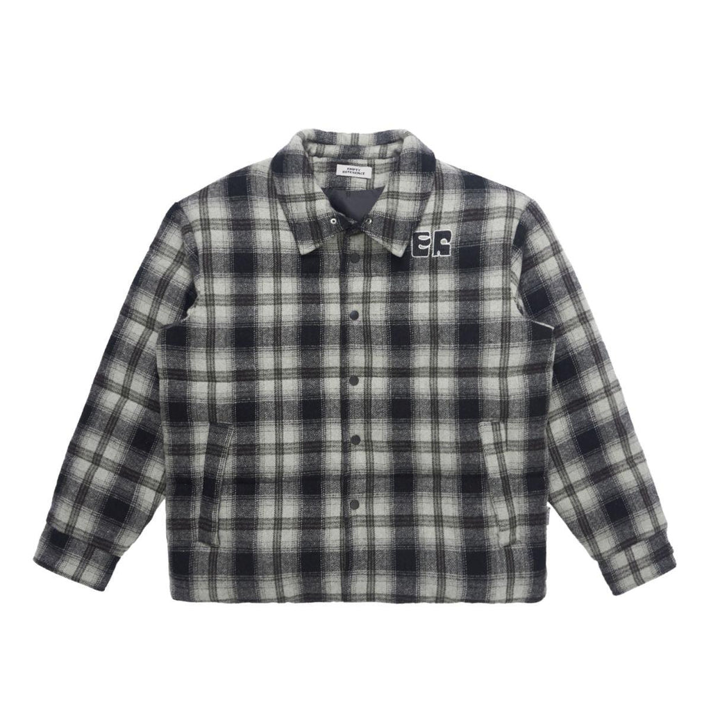 Empty Reference Woolen Plaid Jacket
