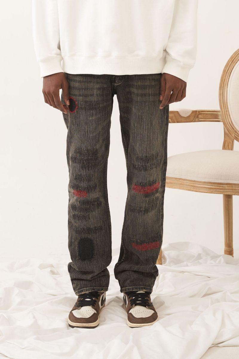 Empty Reference Patches Loose Jeans