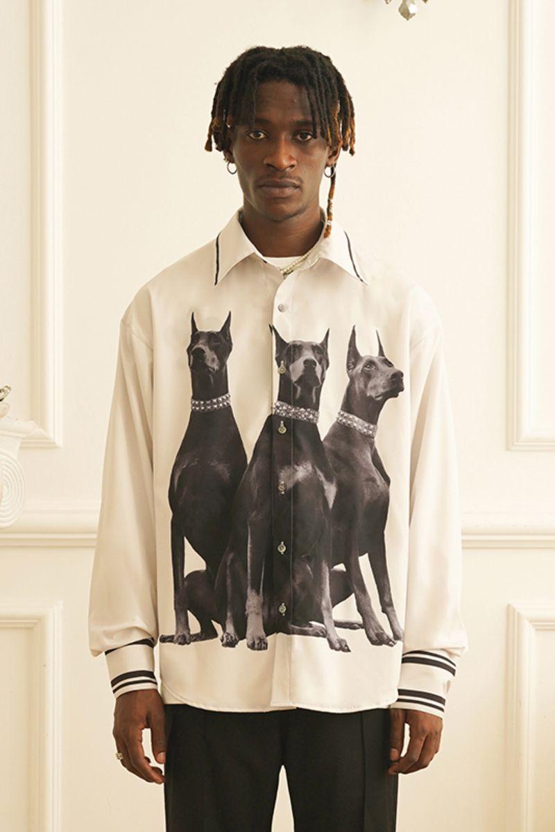 Empty Reference Doberman Printed L/S Shirt