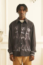 Empty Reference Doberman Printed L/S Shirt