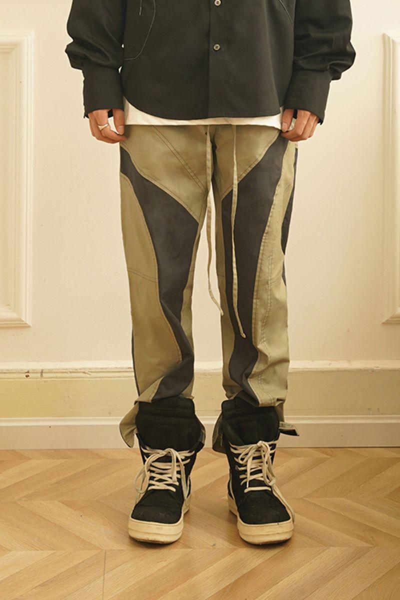 Empty Reference Stitched Irregular Trousers