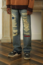 Empty Reference Retro Distressed Washed Jeans
