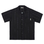 Empty Reference Thorns Striped  Cuban Shirt