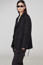 STEEPC Drawstrings Tailored Suit Jacket